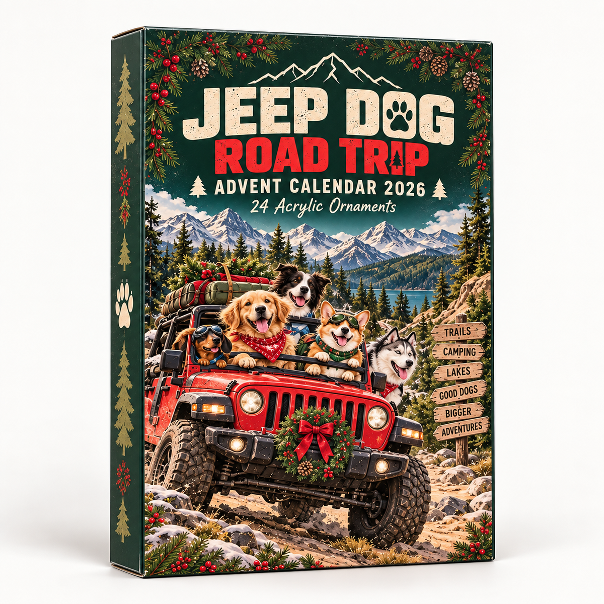 Jeep Dog Road Trip Advent Calendar