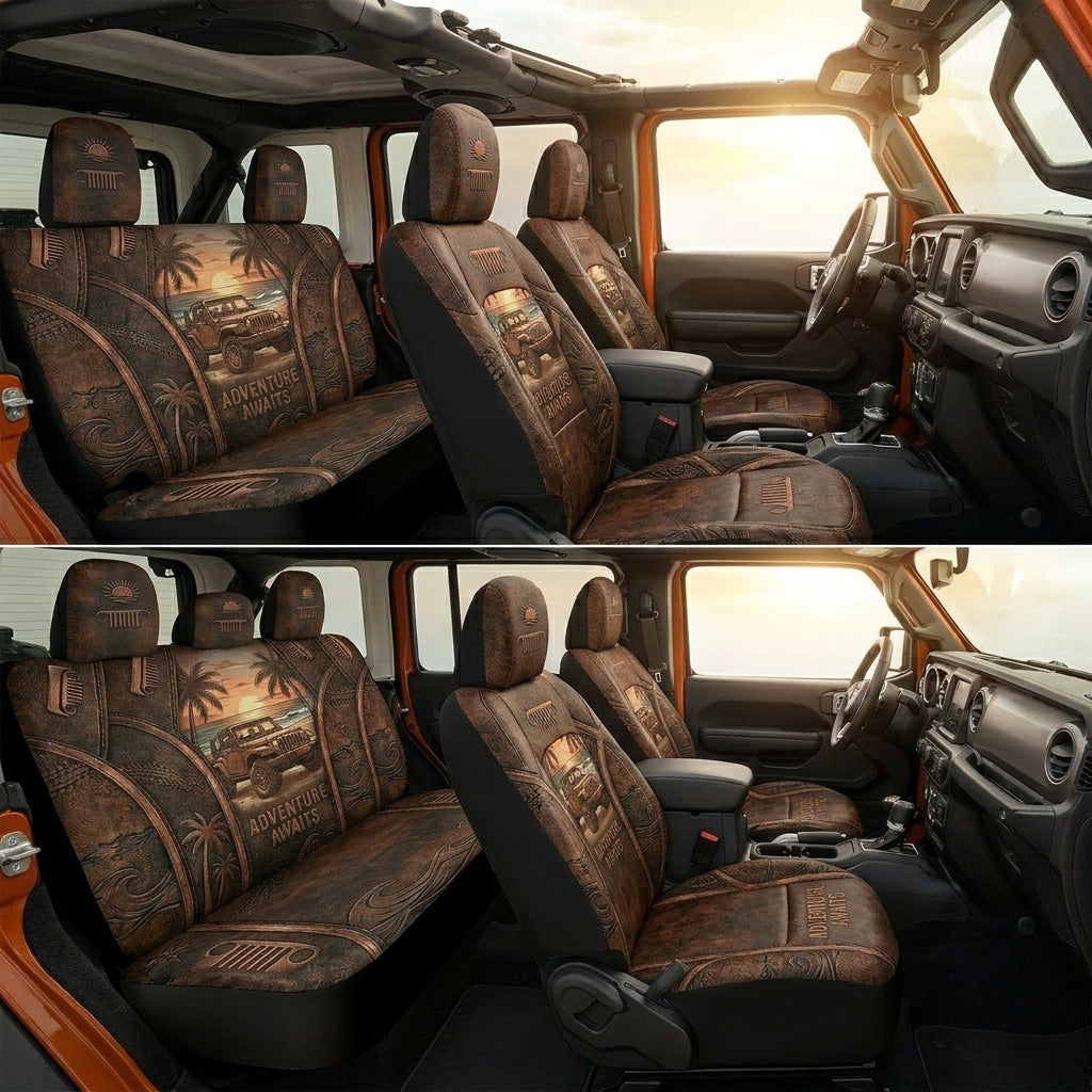 Adventure Awaits Car Seat Cover