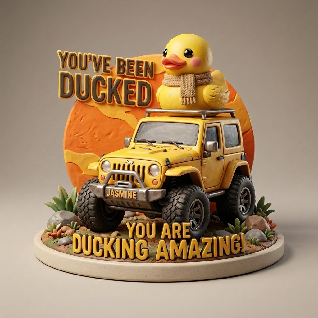 You've Been Ducked Personalized Custom Acrylic Plaque