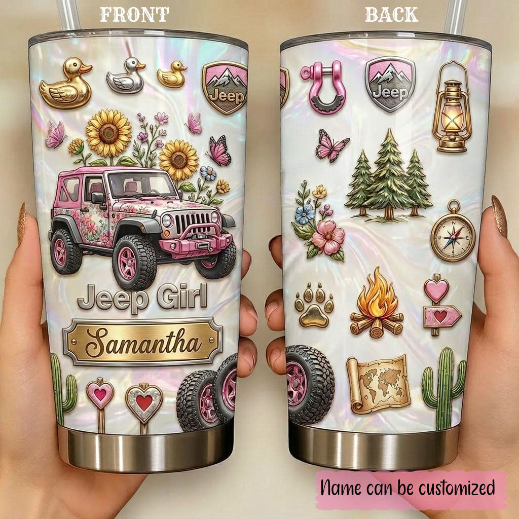 Jeep Girl Era Personalized Tumbler 20oz