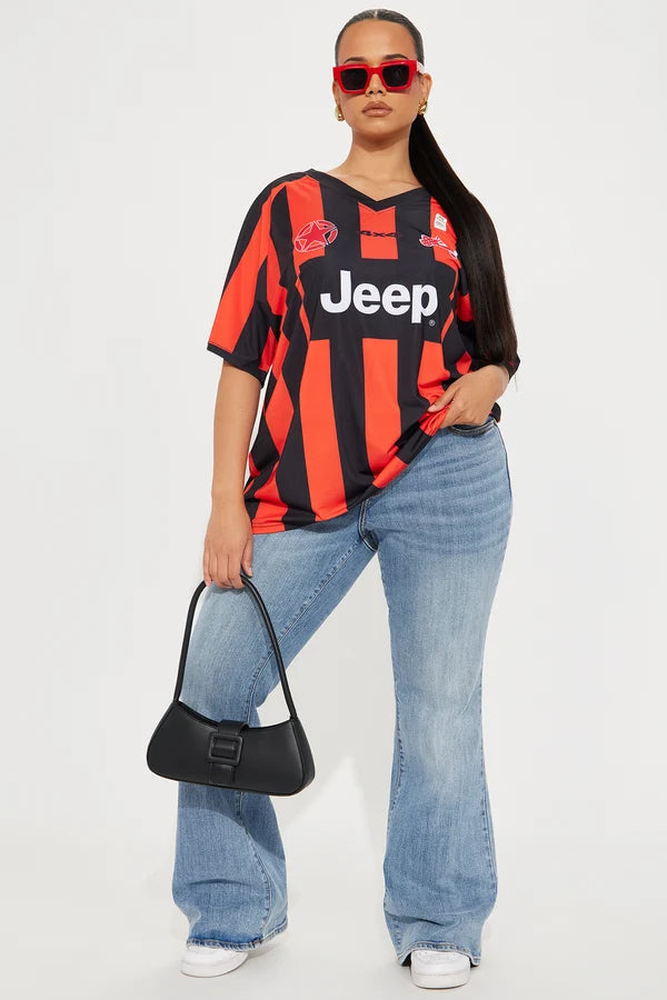 Jeep Wrangler Striped Jersey Tee