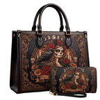 Dancing With Spirits Personalized Leather Bag + Free Wallet