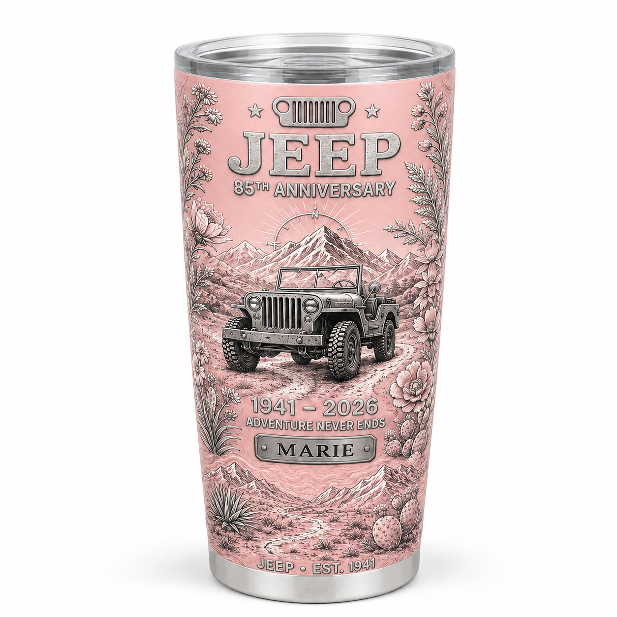 Personalized  Jeep 85th Anniversary Tumbler 40oz, 30oz, 20oz V2