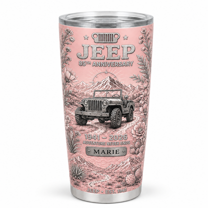 Personalized  Jeep 85th Anniversary Tumbler 40oz, 30oz, 20oz V2