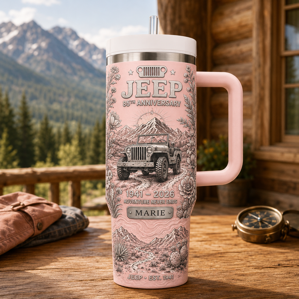 Personalized  Jeep 85th Anniversary Tumbler 40oz, 30oz, 20oz V2
