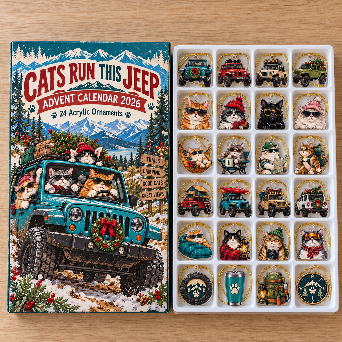 Cat Runs This Jeep  Advent Calendar
