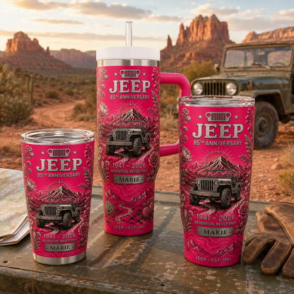 Personalized  Jeep 85th Anniversary Tumbler 40oz, 30oz, 20oz V2