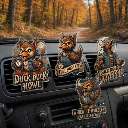 Werewolf Duck Acrylic Car Air Vent Clip
