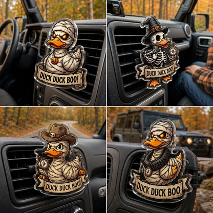 Mummy Duck Acrylic Car Air Vent Clip