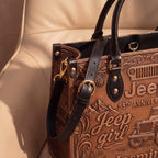 Jeep 85th Anniversary Personalized Leather Bag + Free Leather Wallet