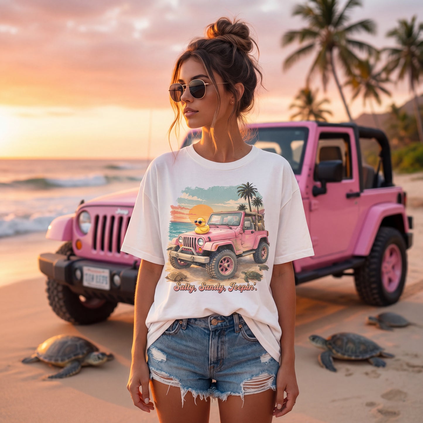 Salty Sanding Jeepin' T-Shirt