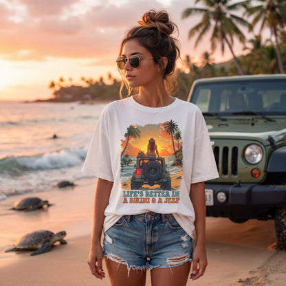 Bikini and Jeep T-Shirt