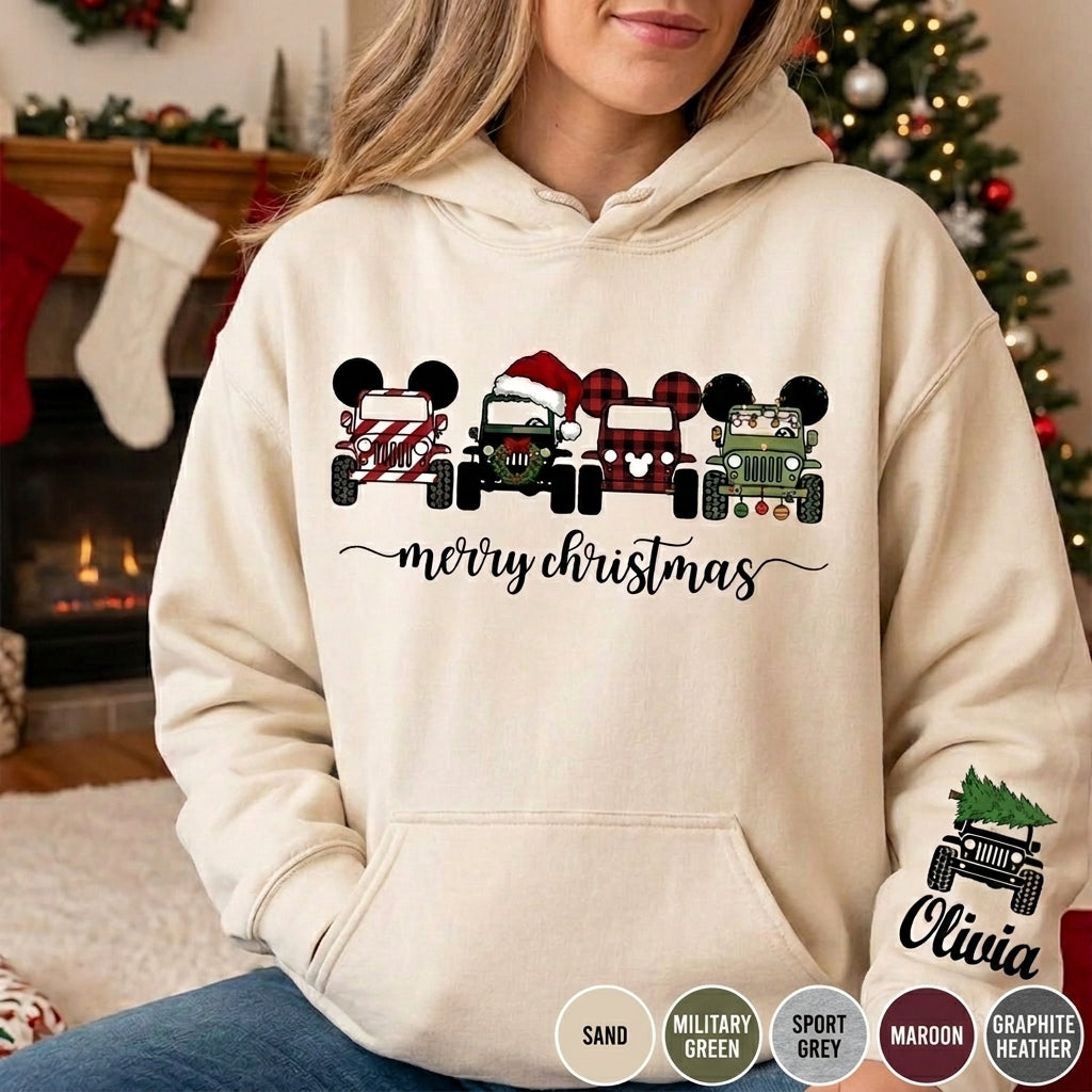 Merry Christmas Jeep Hoodie