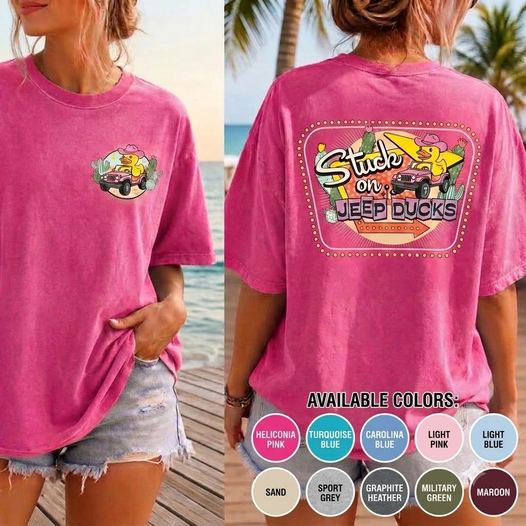 Stucks On Jeep Ducks T-Shirt