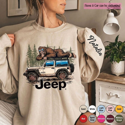 Personalized Jeep Bigfoot Sweatshirt