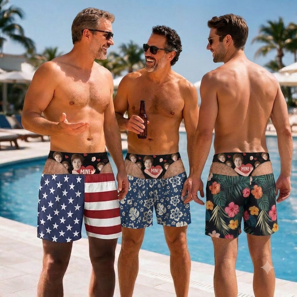 Custom Funny Novelty v2 Beach Shorts