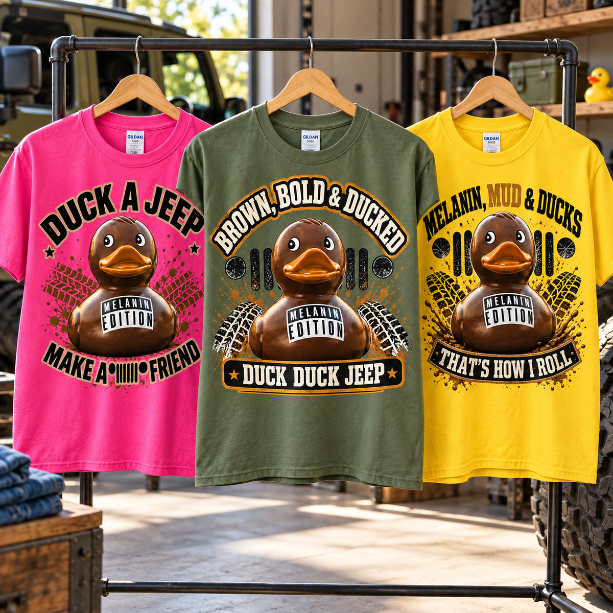 Duck Duck Jeep Melanin Edition Shirts