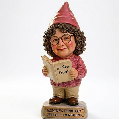 Custom Cute Book Lover Gnome From Photo Personalized Custom Acrylic Plaque