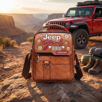 Jeep Girl Daisy Personalized Shoulder Bag