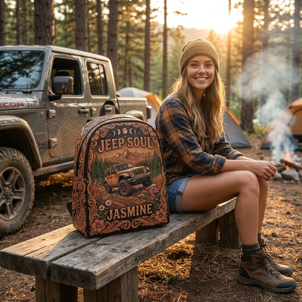 Jeep Soul Personalized Backpack
