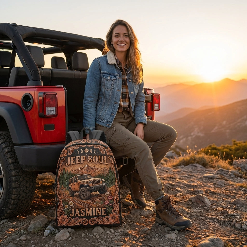 Jeep Soul Personalized Backpack