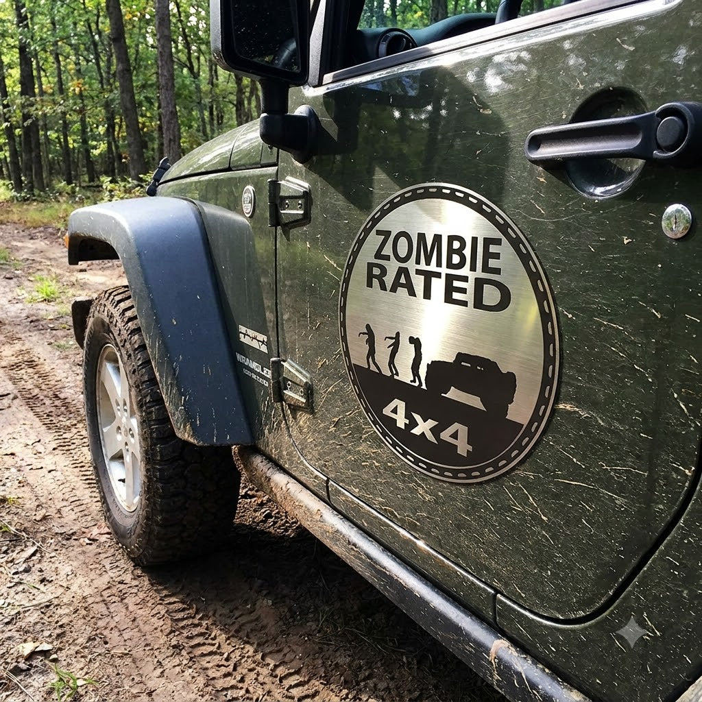 Bigfoot, Mermaid, Zombie Rated 4x4 Car Magnet