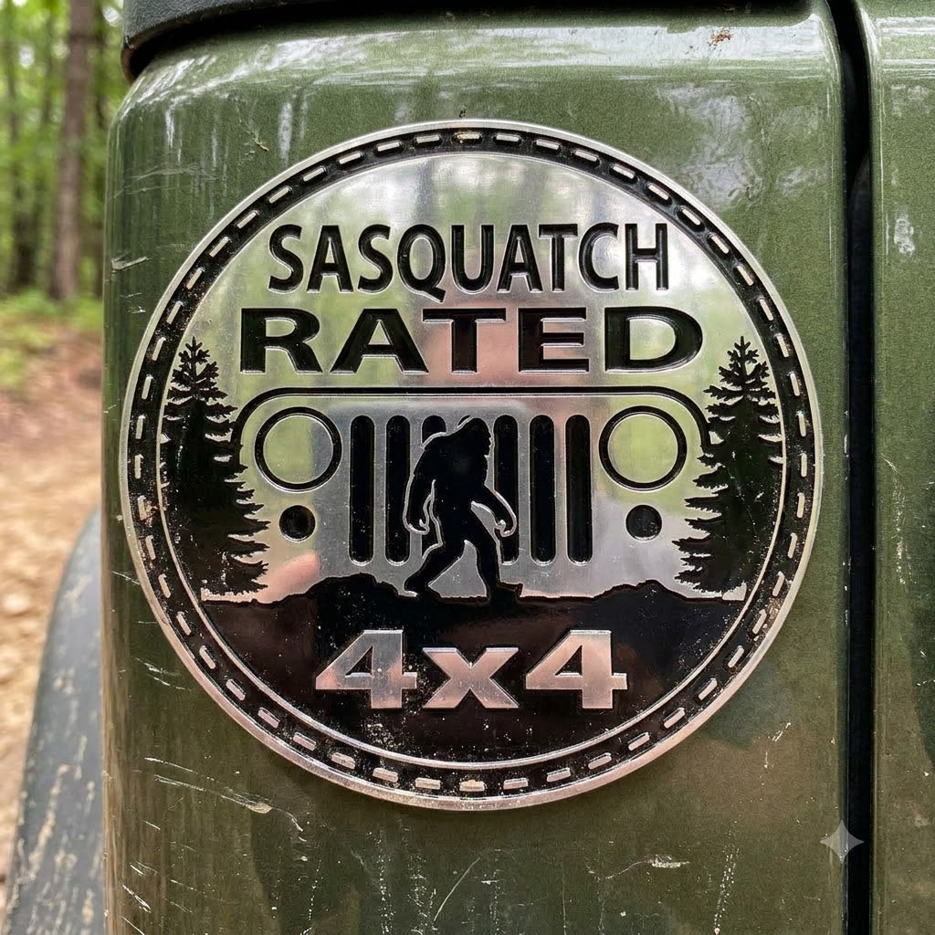 Bigfoot, Mermaid, Zombie Rated 4x4 Car Magnet
