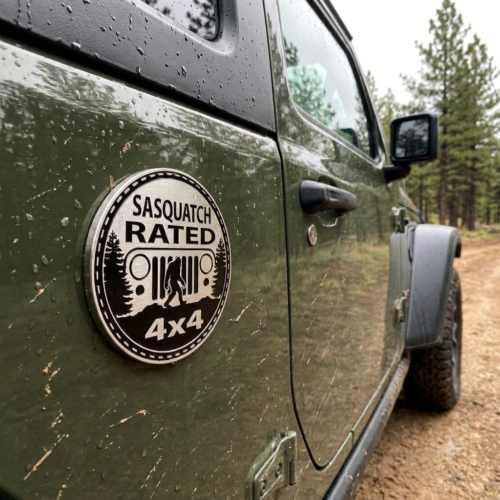 Bigfoot, Mermaid, Zombie Rated 4x4 Car Magnet