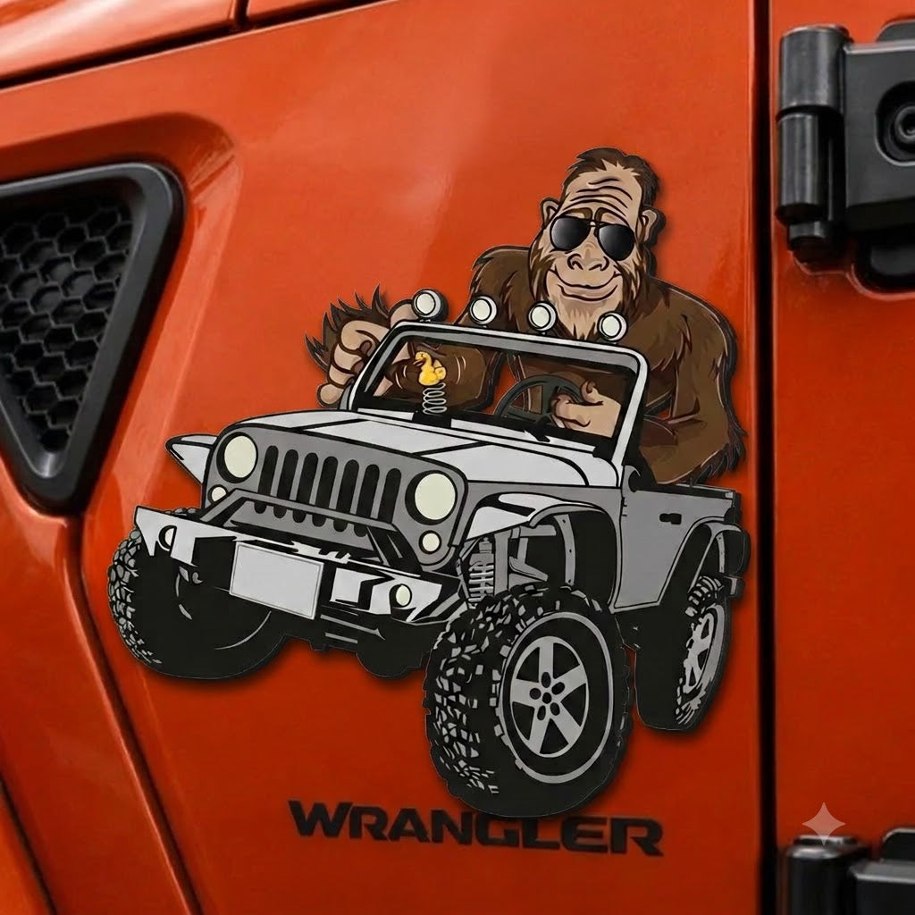 Bigfoot, Mermaid, Zombie Rated 4x4 Car Magnet