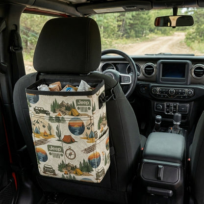 Jeep Pattern Car Trash Can