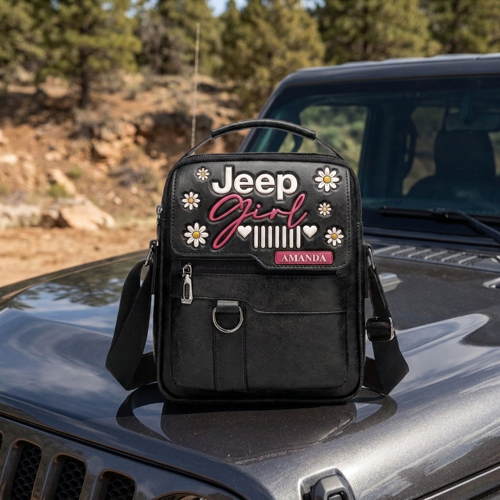 Jeep Girl Daisy Personalized Shoulder Bag