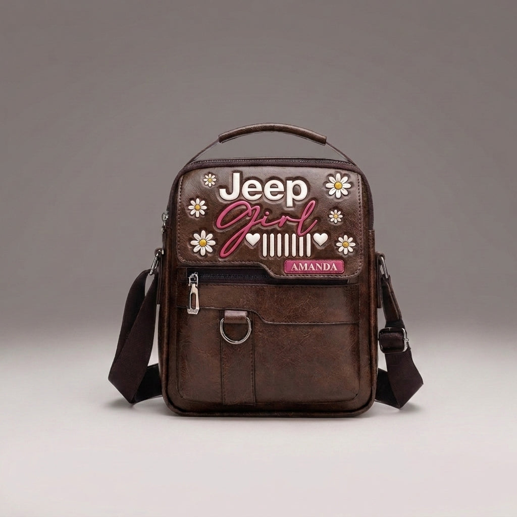 Jeep Girl Daisy Personalized Shoulder Bag