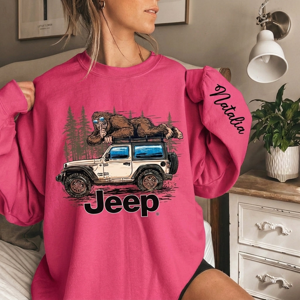 Personalized Jeep Bigfoot Sweatshirt