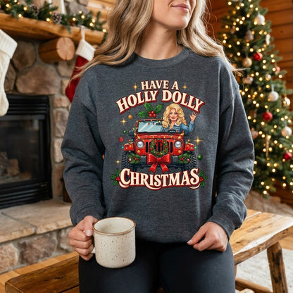 Holly Dolly Christmas Sweatshirt