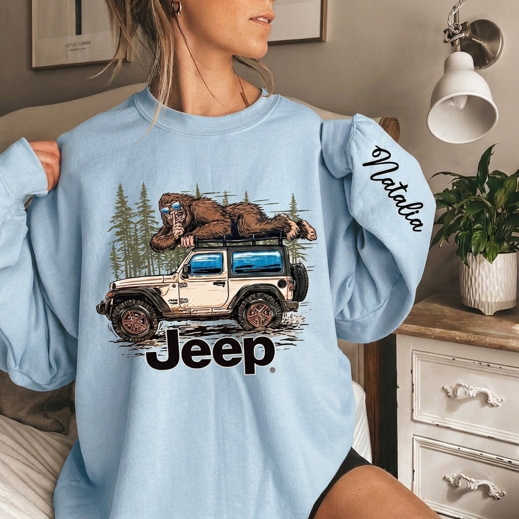 Personalized Jeep Bigfoot Sweatshirt