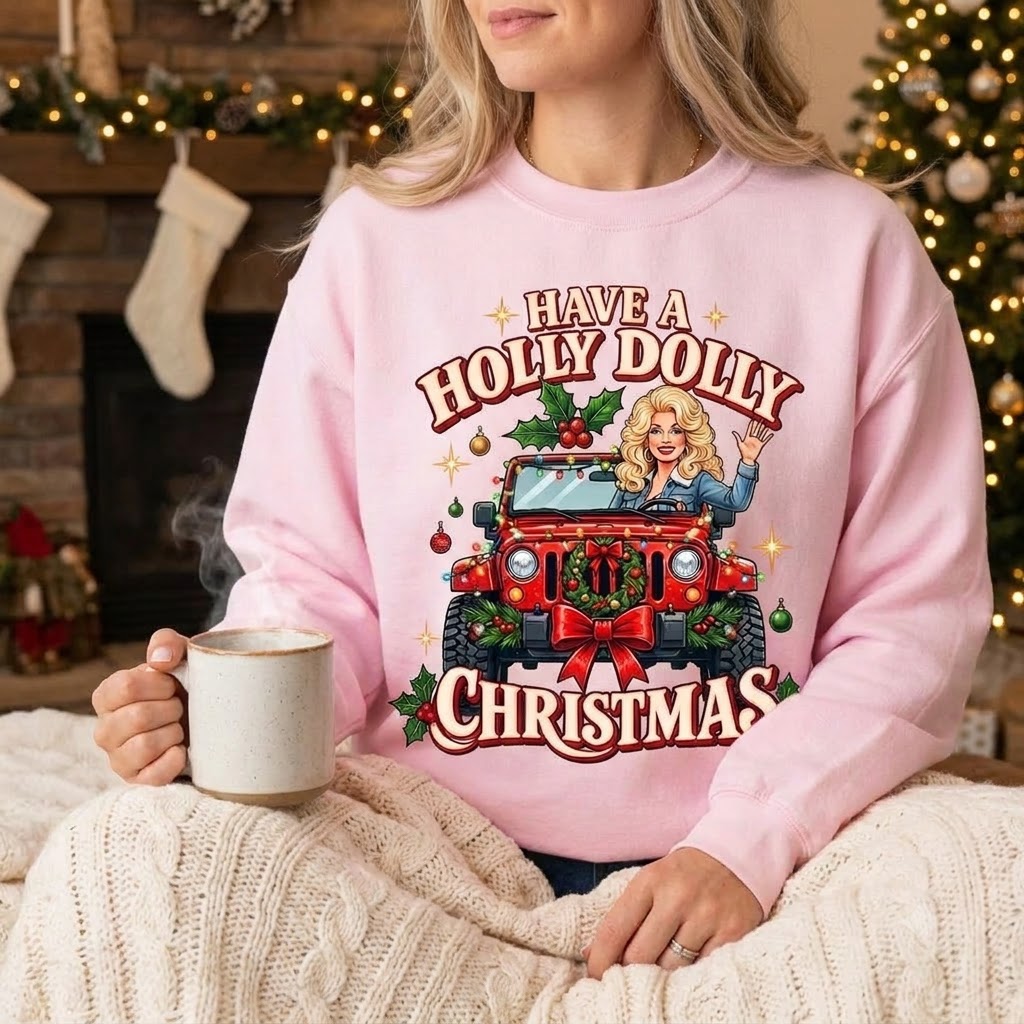 Holly Dolly Christmas Sweatshirt
