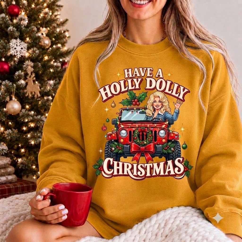 Holly Dolly Christmas Sweatshirt