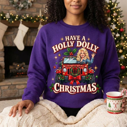 Holly Dolly Christmas Sweatshirt