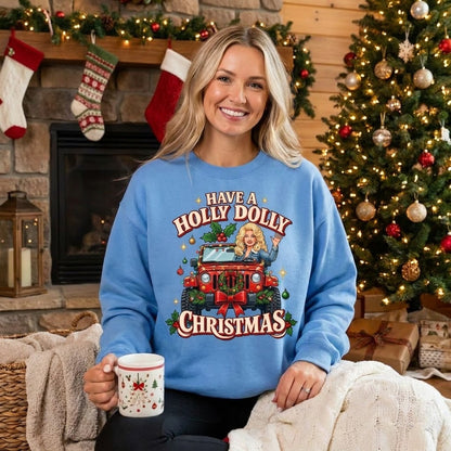 Holly Dolly Christmas Sweatshirt