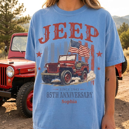 Jeep 85th Anniversary V5 Personalized T-Shirt