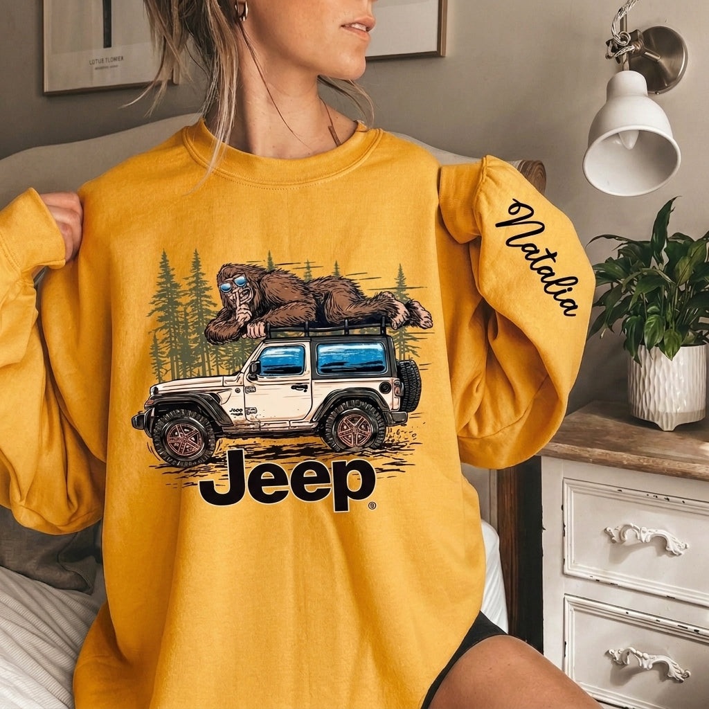 Personalized Jeep Bigfoot Sweatshirt
