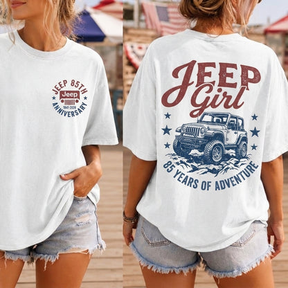 Jeep Girl 85 Years Of Anniversary T-Shirt