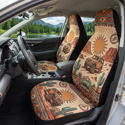 Desert Jeep Adventure Car Seat Cover