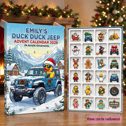 Duck Duck Jeep Christmas Adventure Personalized Advent Calendar