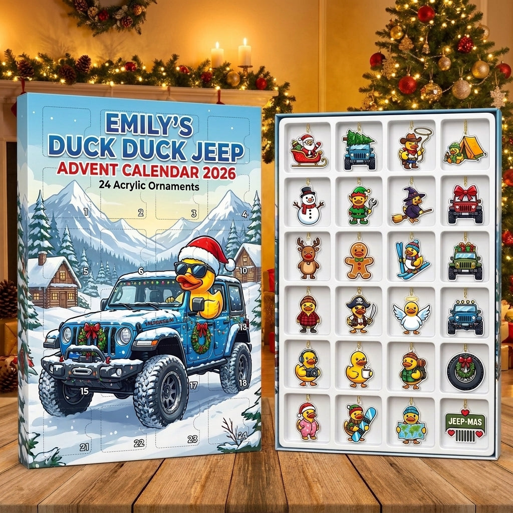 Duck Duck Jeep Christmas Adventure Personalized Advent Calendar