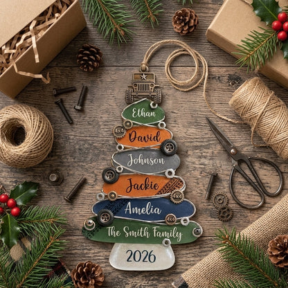 Personalized Jeep Christmas Tree Ornament