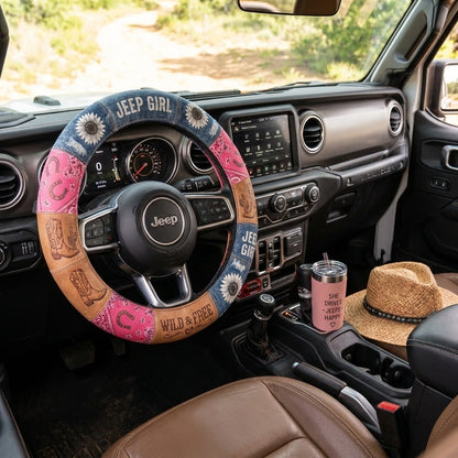 Jeep Girl Steering Wheel Cover