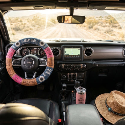 Jeep Girl Steering Wheel Cover