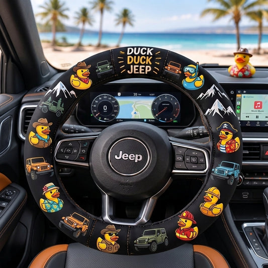 Duck Duck Jeep Steering Wheel Cover