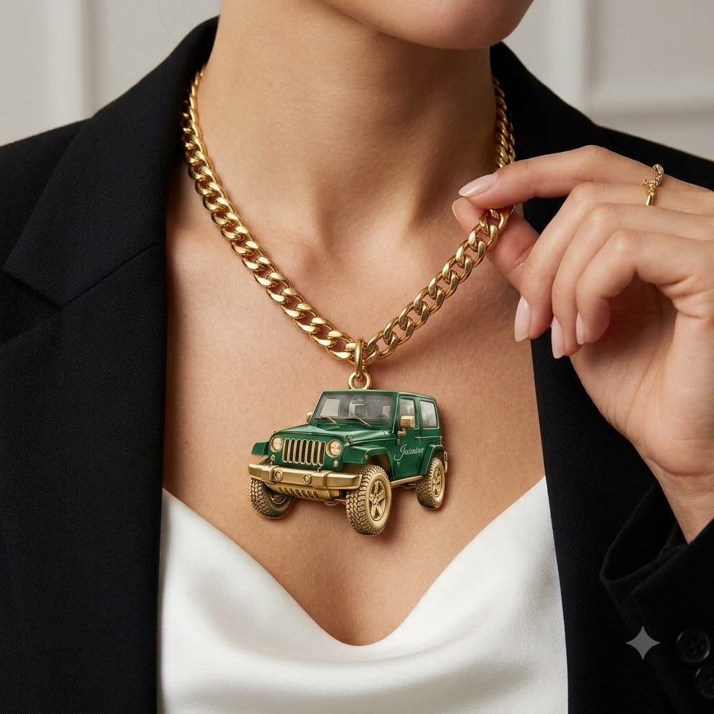 Jeep Personalized Necklace
